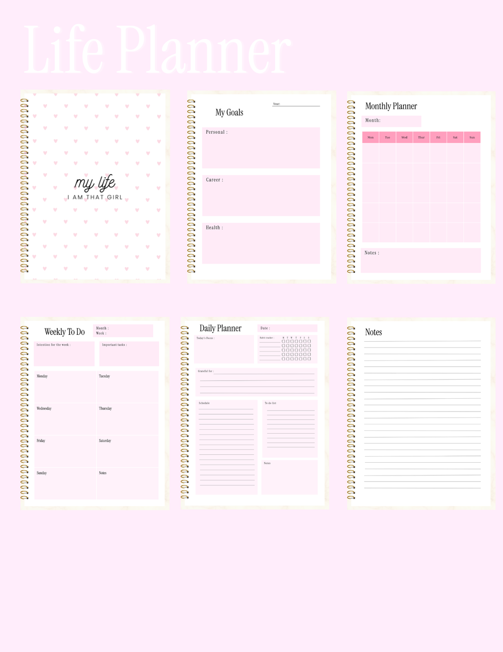 The Ultimate Life Planner | Printable & Digital PDF Planner for GoodNotes, Notability & iPad