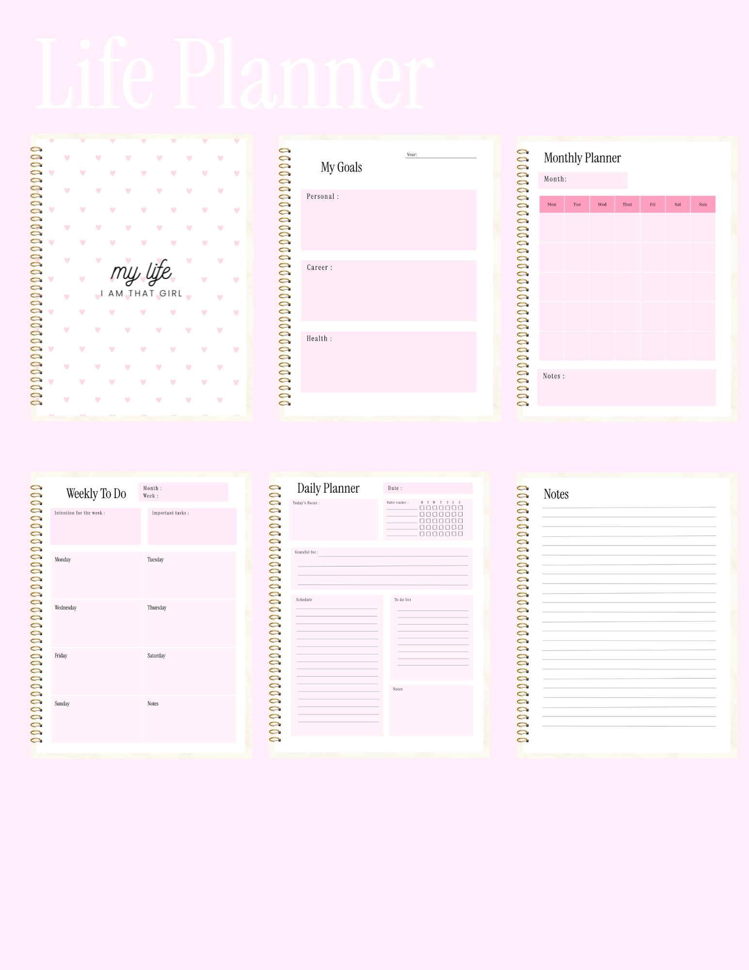 The Ultimate Life Planner | Printable & Digital PDF Planner for GoodNotes, Notability & iPad