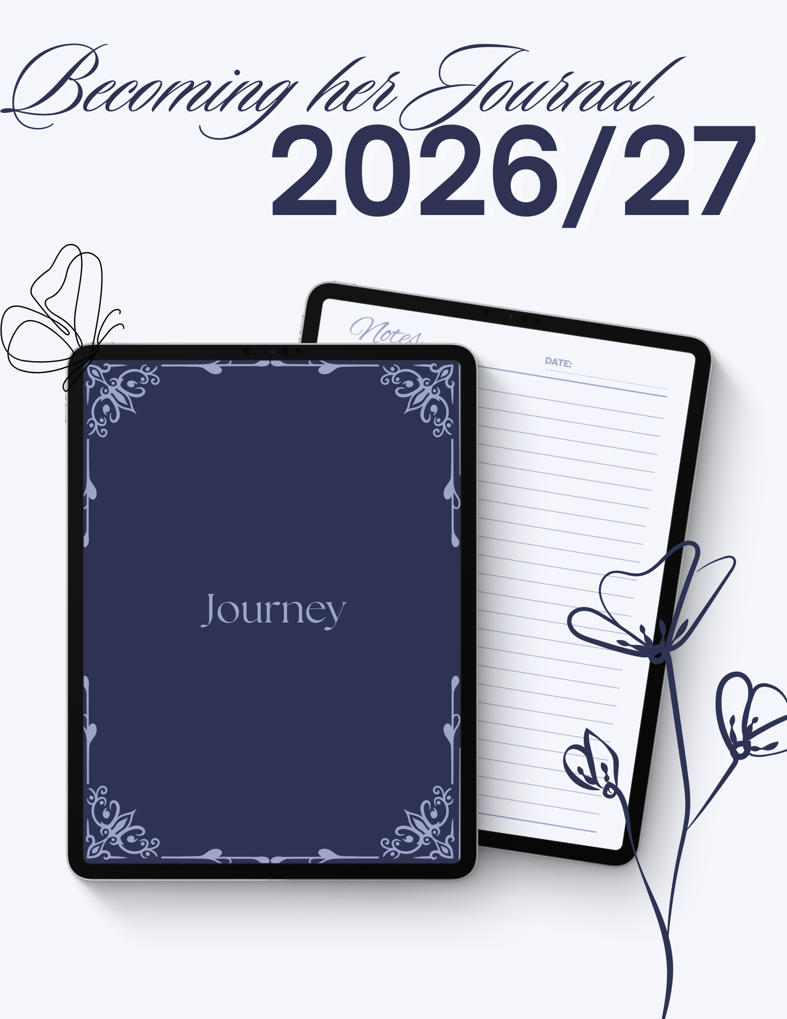 Becoming Her Journal | Printable Self-Love, Personal Growth Journal | 30-Page Digital PDF