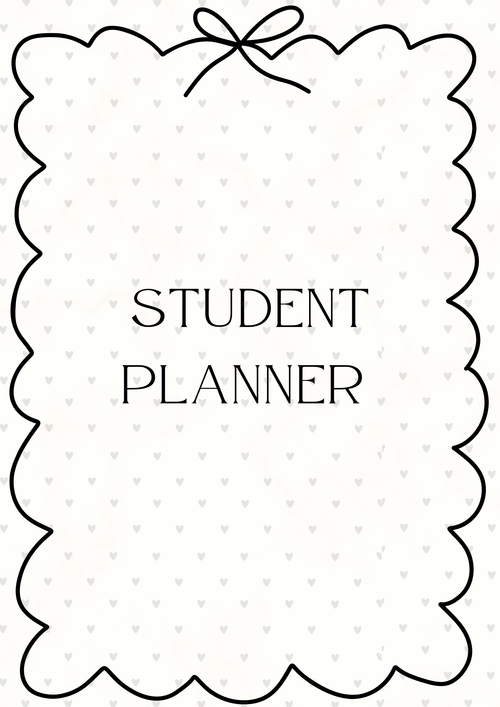 Student Planner - Printable Digital